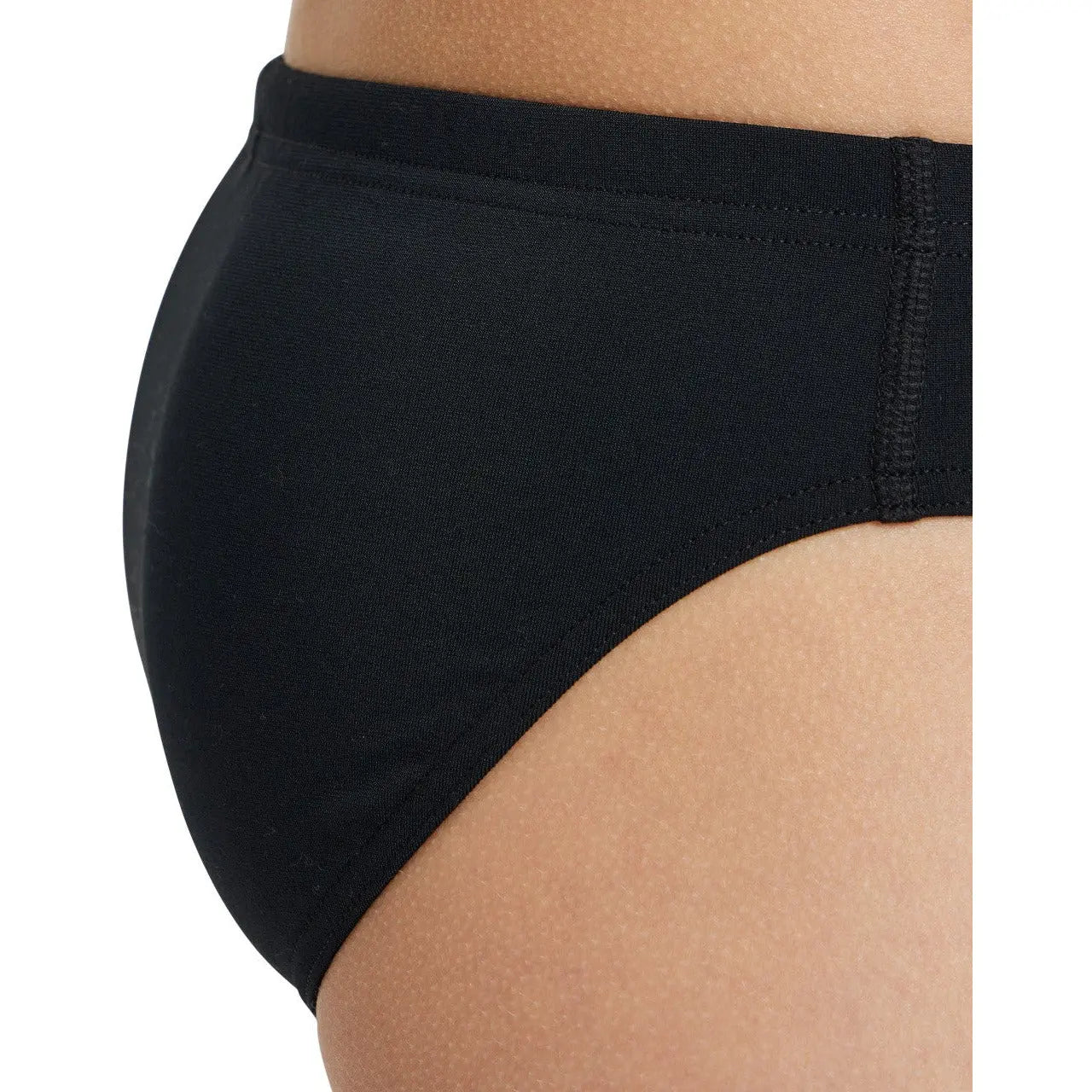 B Team Swim Briefs Solid black-white