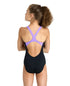 G Prism Swimsuit V Back black-lavanda Arena