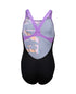 G Prism Swimsuit V Back black-lavanda Arena