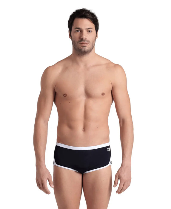 M Icons Swim Low Waist Short Solid black-white Arena