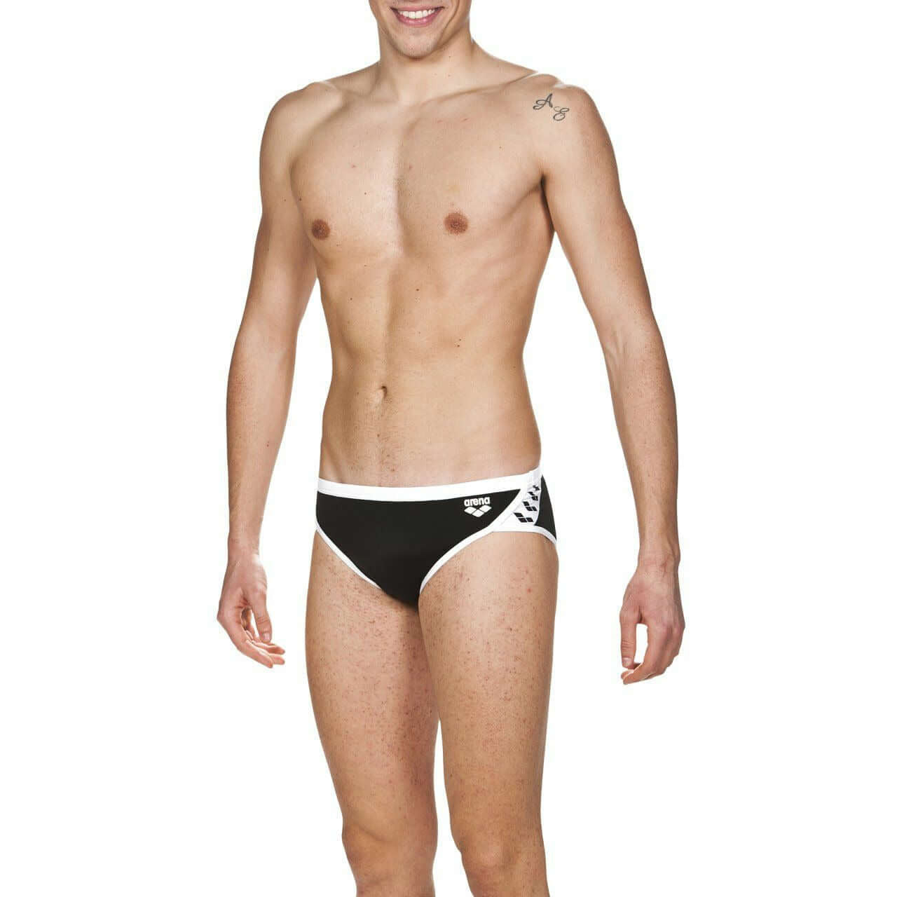 M Team Stripe Brief black-white