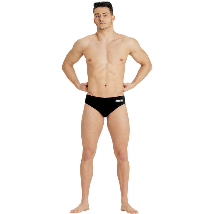 M Team Swim Brief Waterpolo Solid black-white