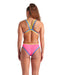 W One Double Cross Back One Piece pink-blue river Arena