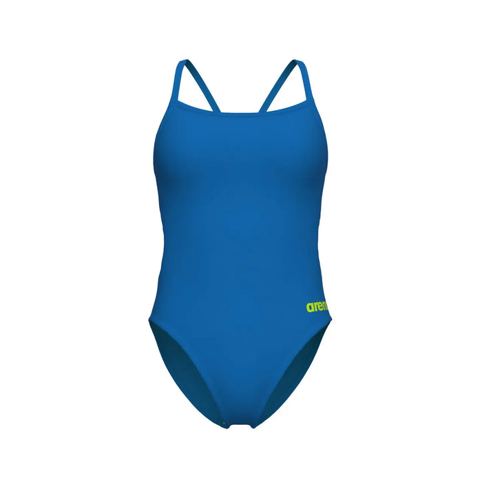 W Swimsuit Challenge Solid Team blue river-artic lime Arena
