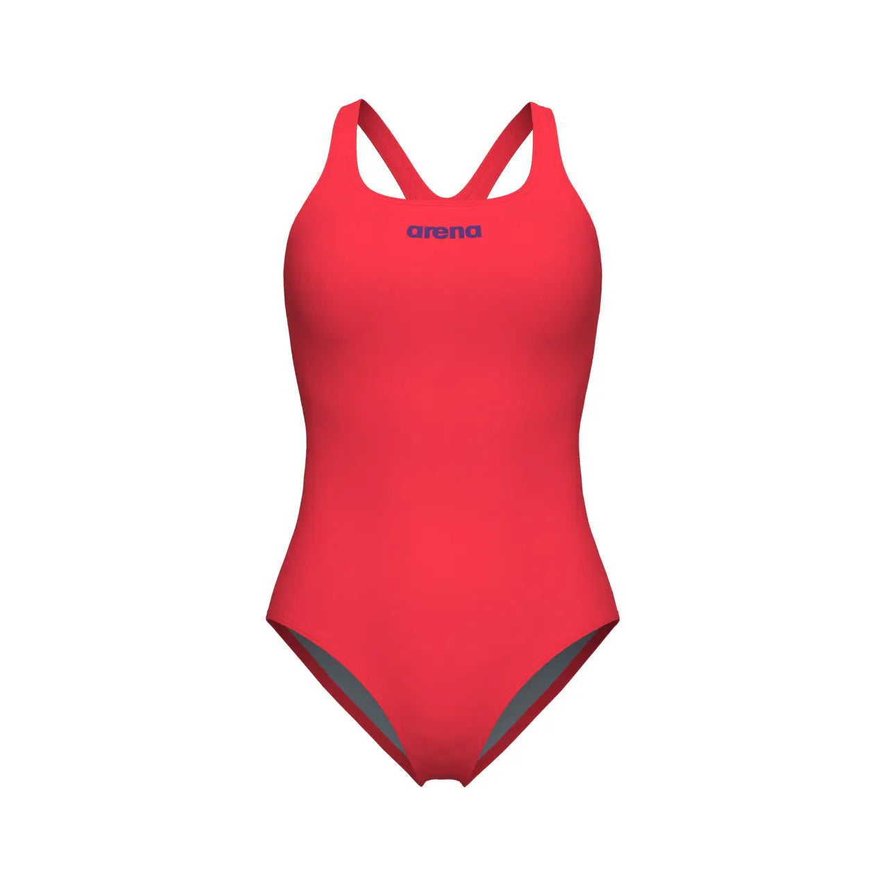 W Swimsuit Swim Pro Solid Team bright-coral/plum Arena