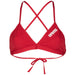 W Team Swim Top Tie Back Solid red-white