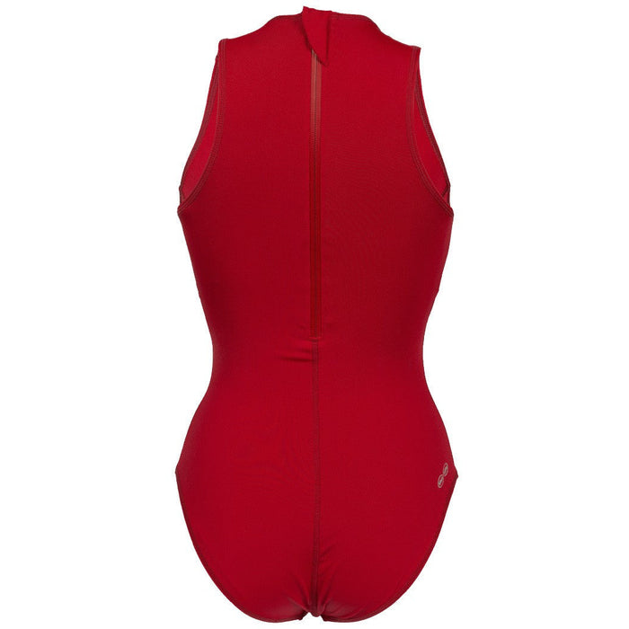 W Team Swimsuit Waterpolo Solid red-white