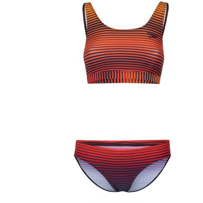 Speedo Placement U-back bikini navy-orange