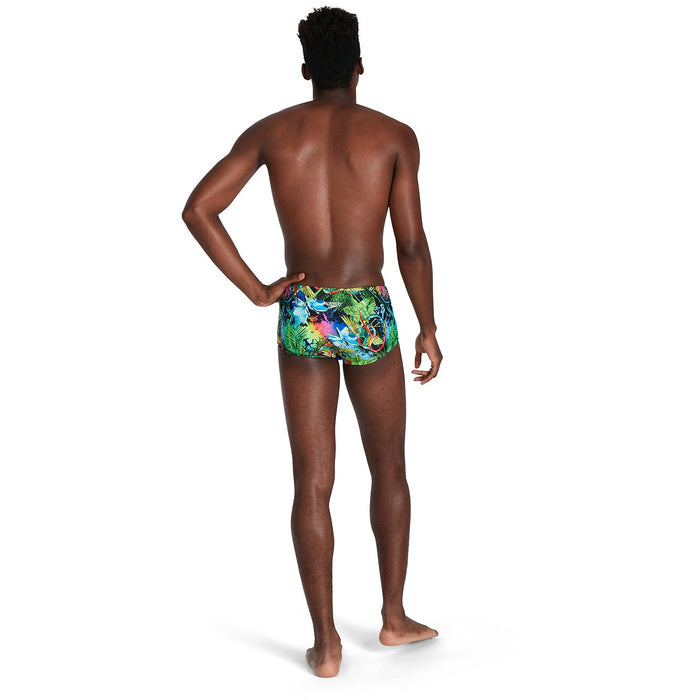 Lucid Jungle 17cm Club Training Allover Brief - Groen/Blauw